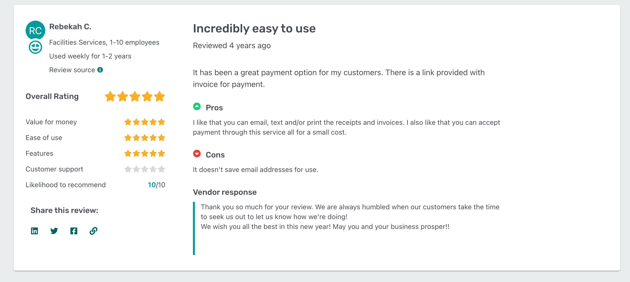 Invoicehome good review