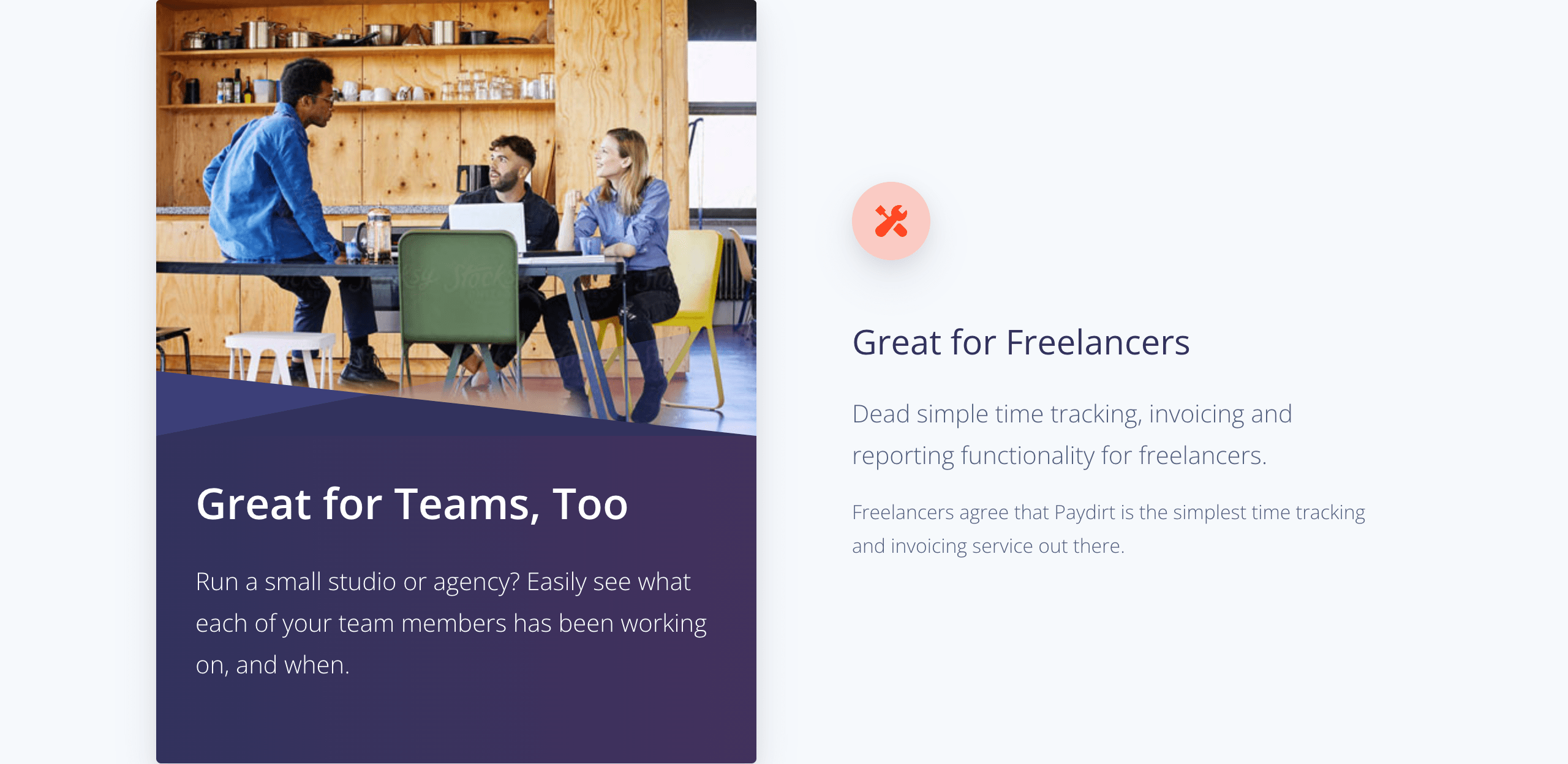 Paydirtapp freelancers page