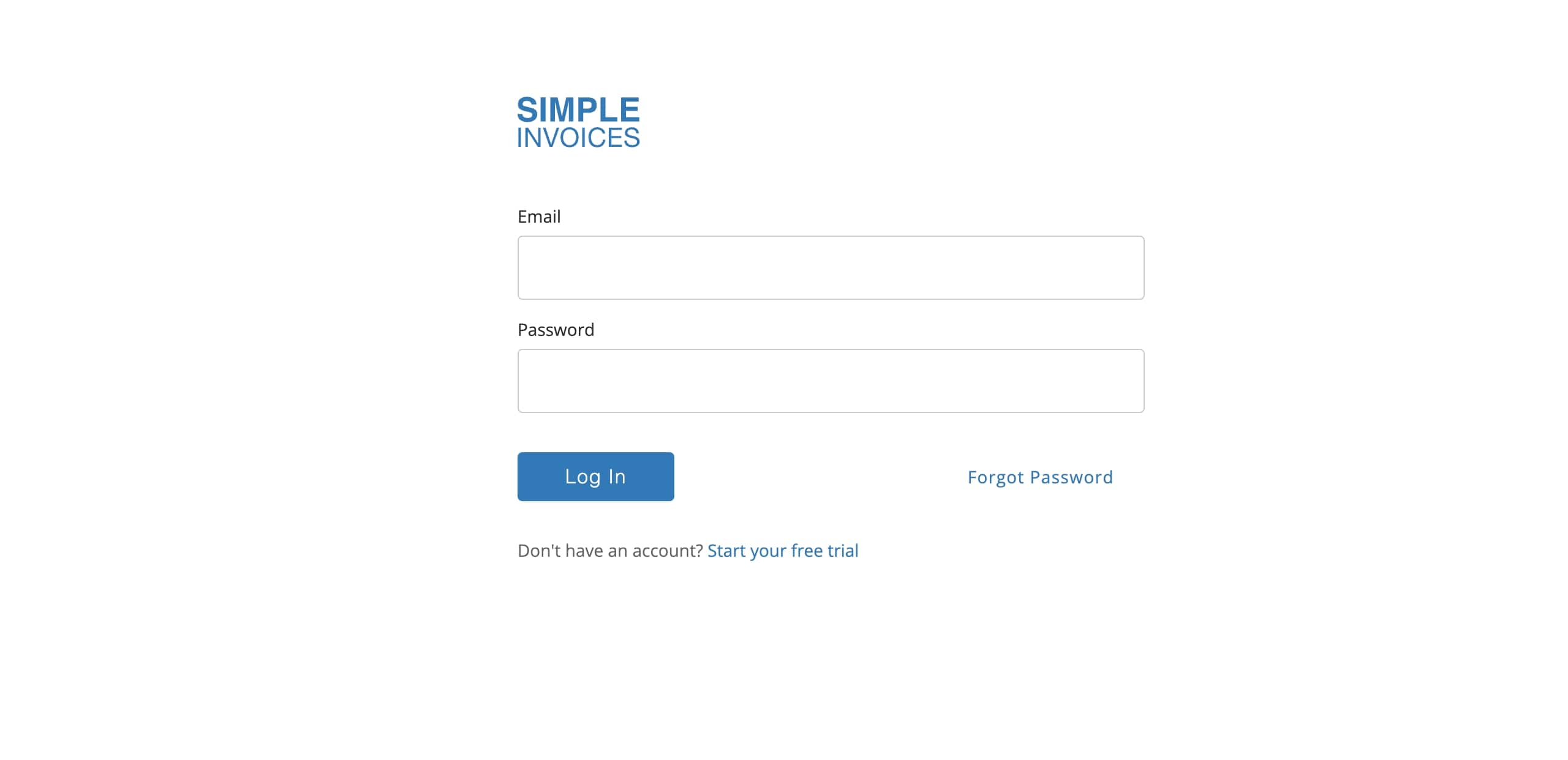 Simpleinvoices login