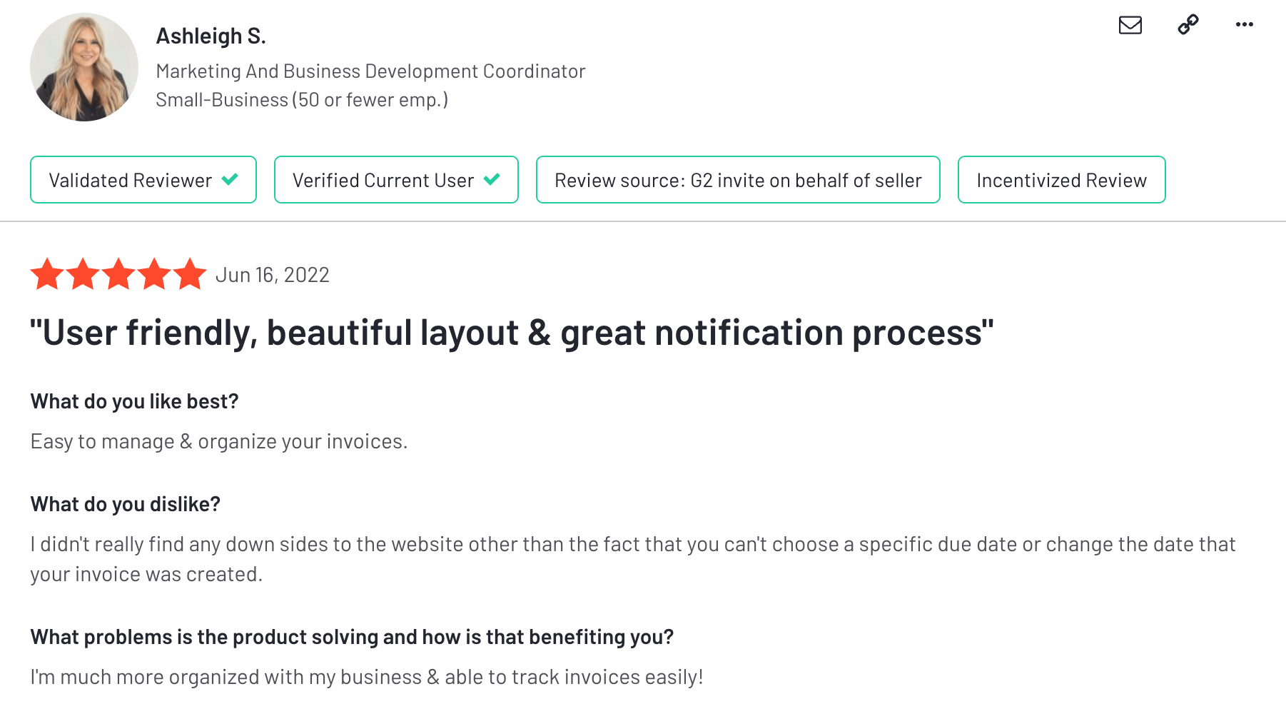 TrulySmall good review